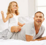 Family enjoying Dormeo mattress