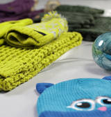 Selection of Regatta kids hats and scarves